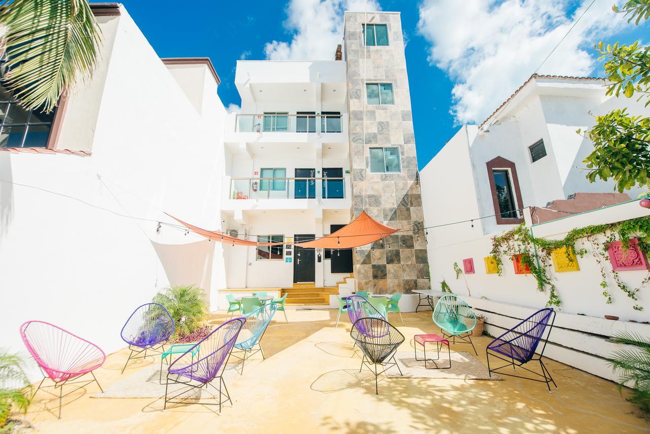 The Mermaid Hostel Beach (Adults Only) Cancún Exterior foto