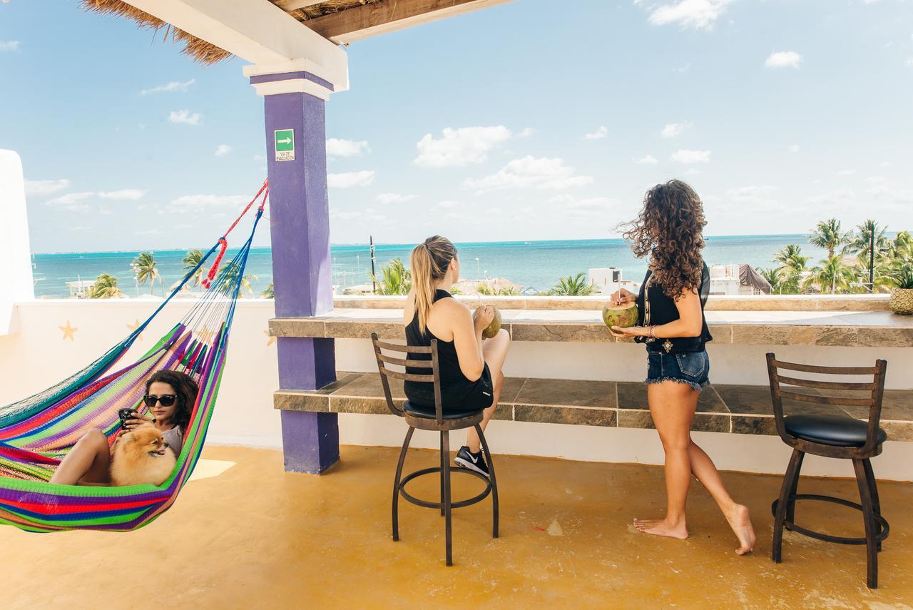 The Mermaid Hostel Beach (Adults Only) Cancún Exterior foto