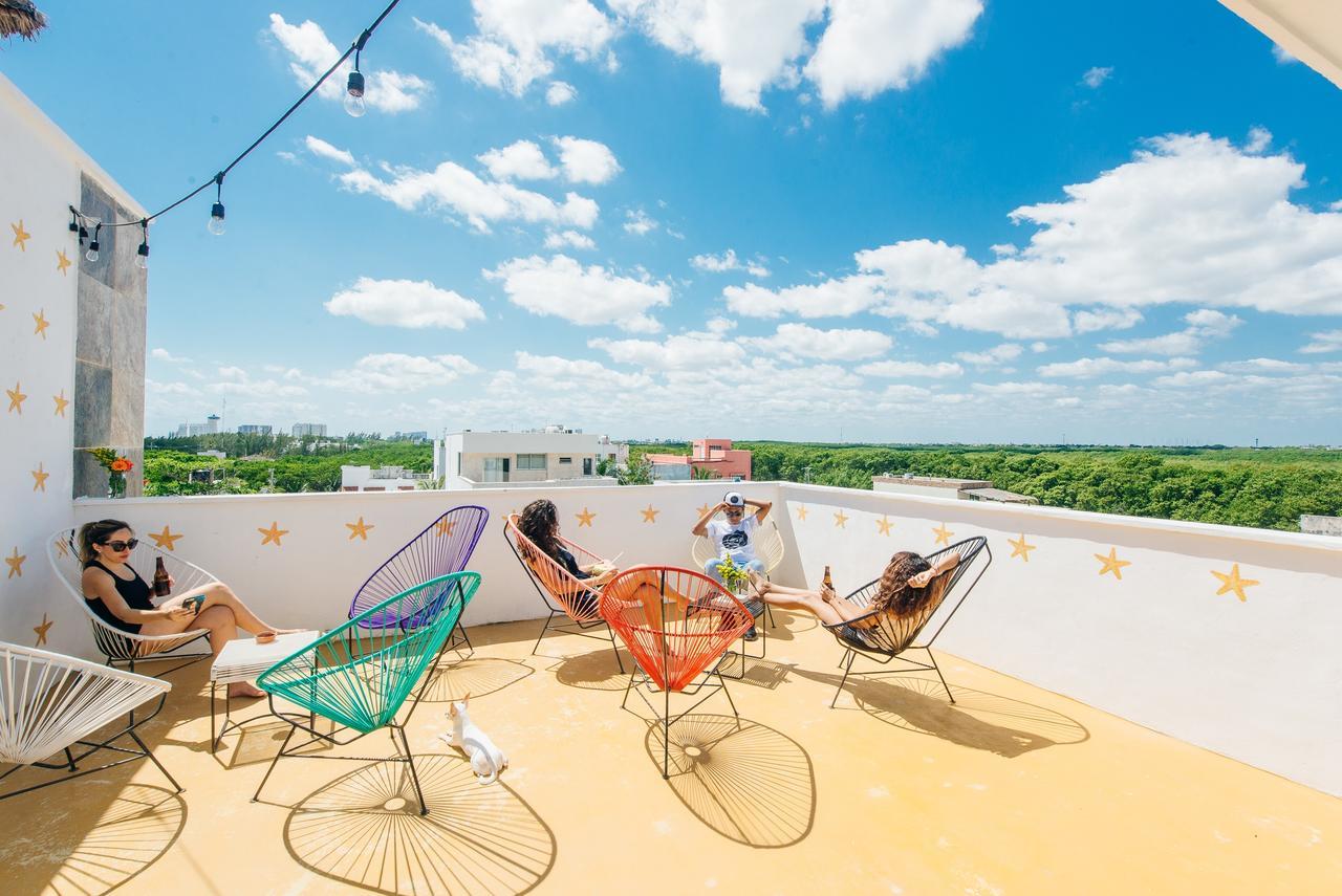 The Mermaid Hostel Beach (Adults Only) Cancún Exterior foto